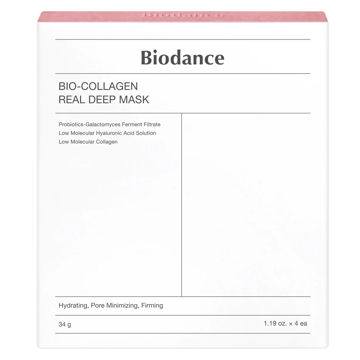 Bio Collagen-Real Deep Mask, 4 sheets