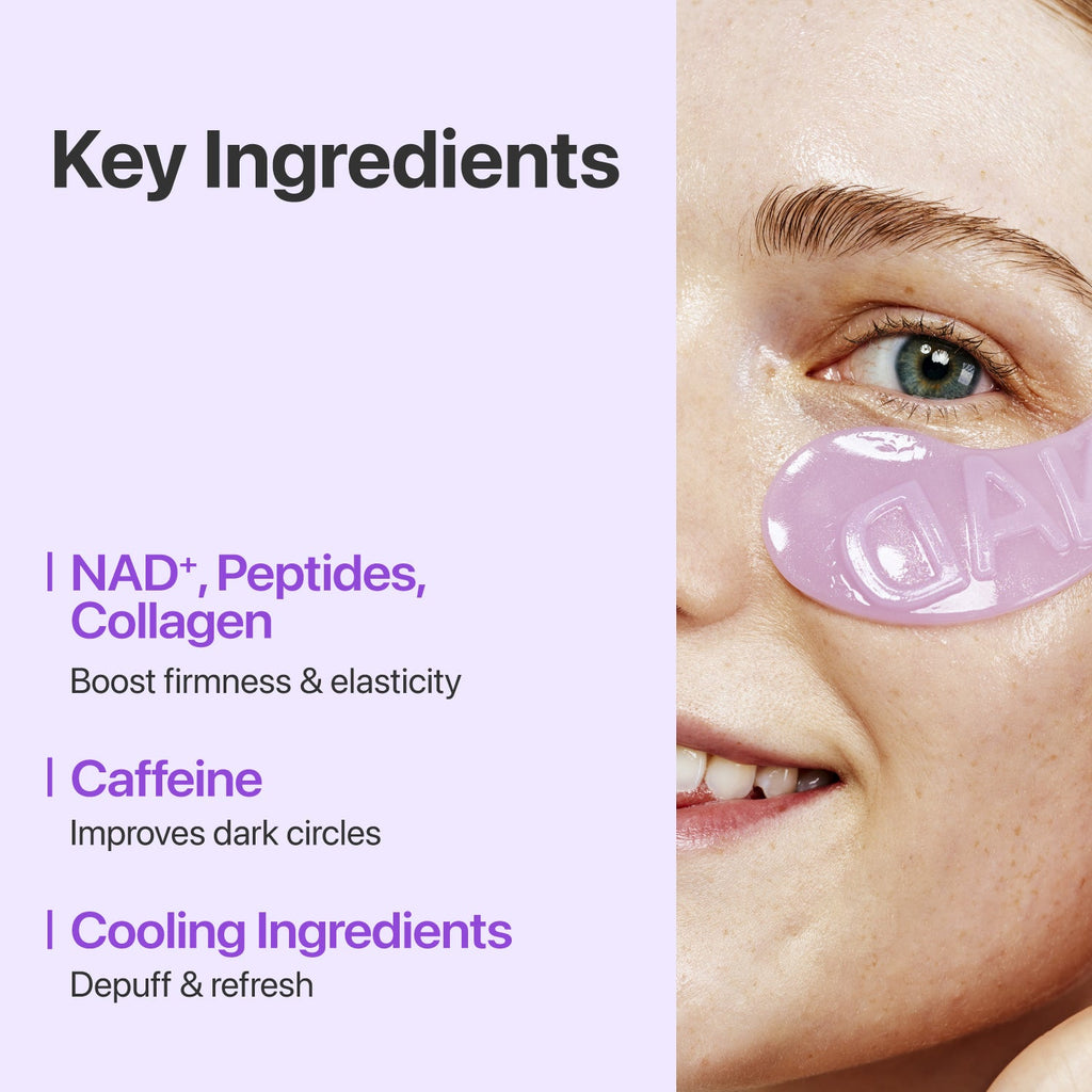 No.9 NAD+ Collagen Under Eye Patches, 1 par