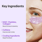 No.9 NAD+ Collagen Under Eye Patches, 1 par
