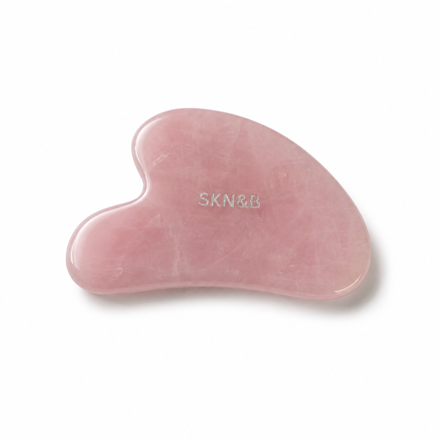 SKN&B Rose Quartz Heart Gua Sha