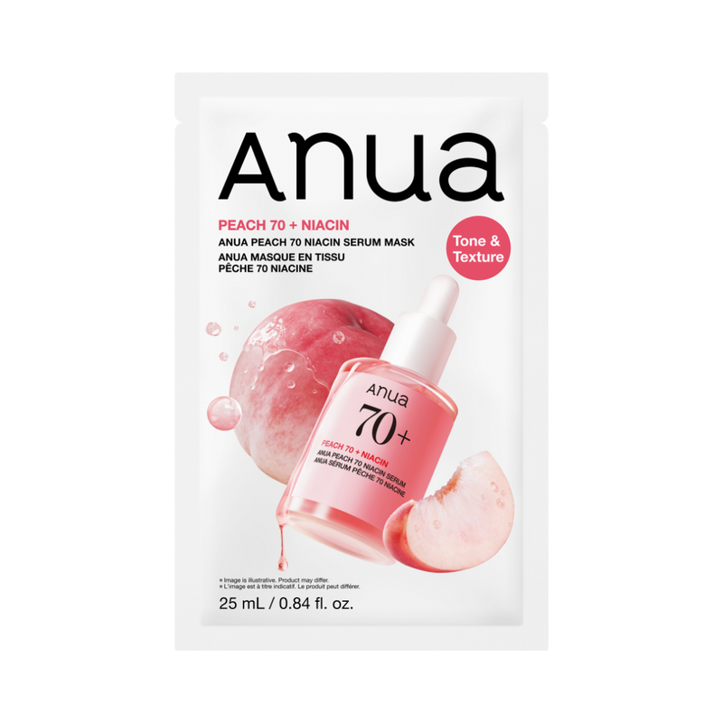 Peach 70 Niacin Serum Mask, 1 sheet