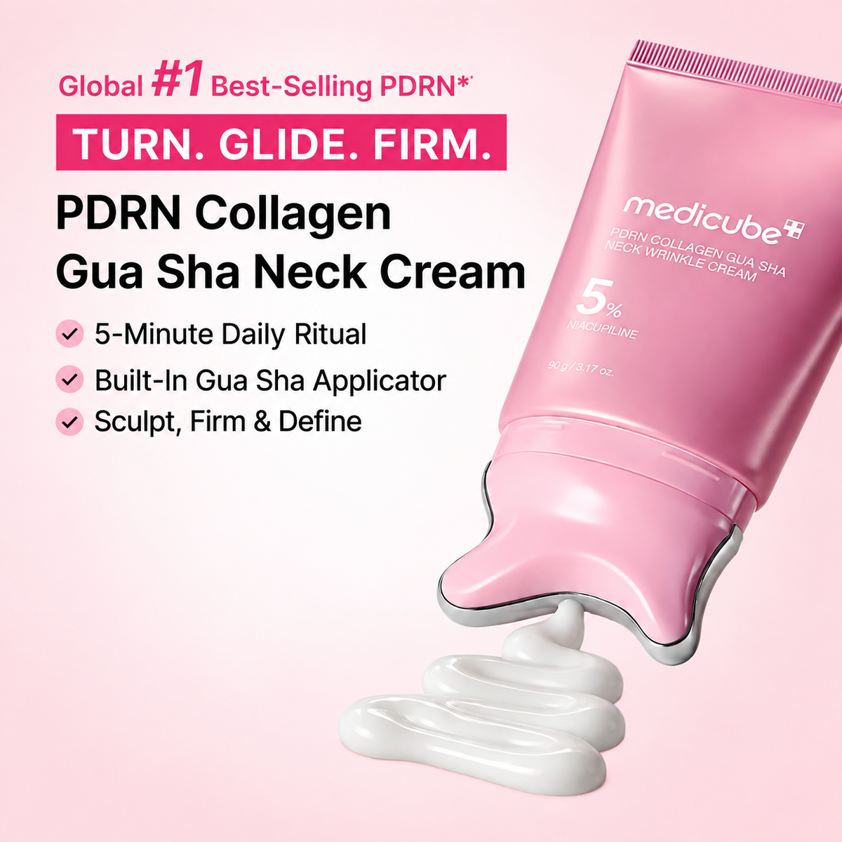 PDRN Collagen Gua Sha Neck Wrinkle Cream, 90g