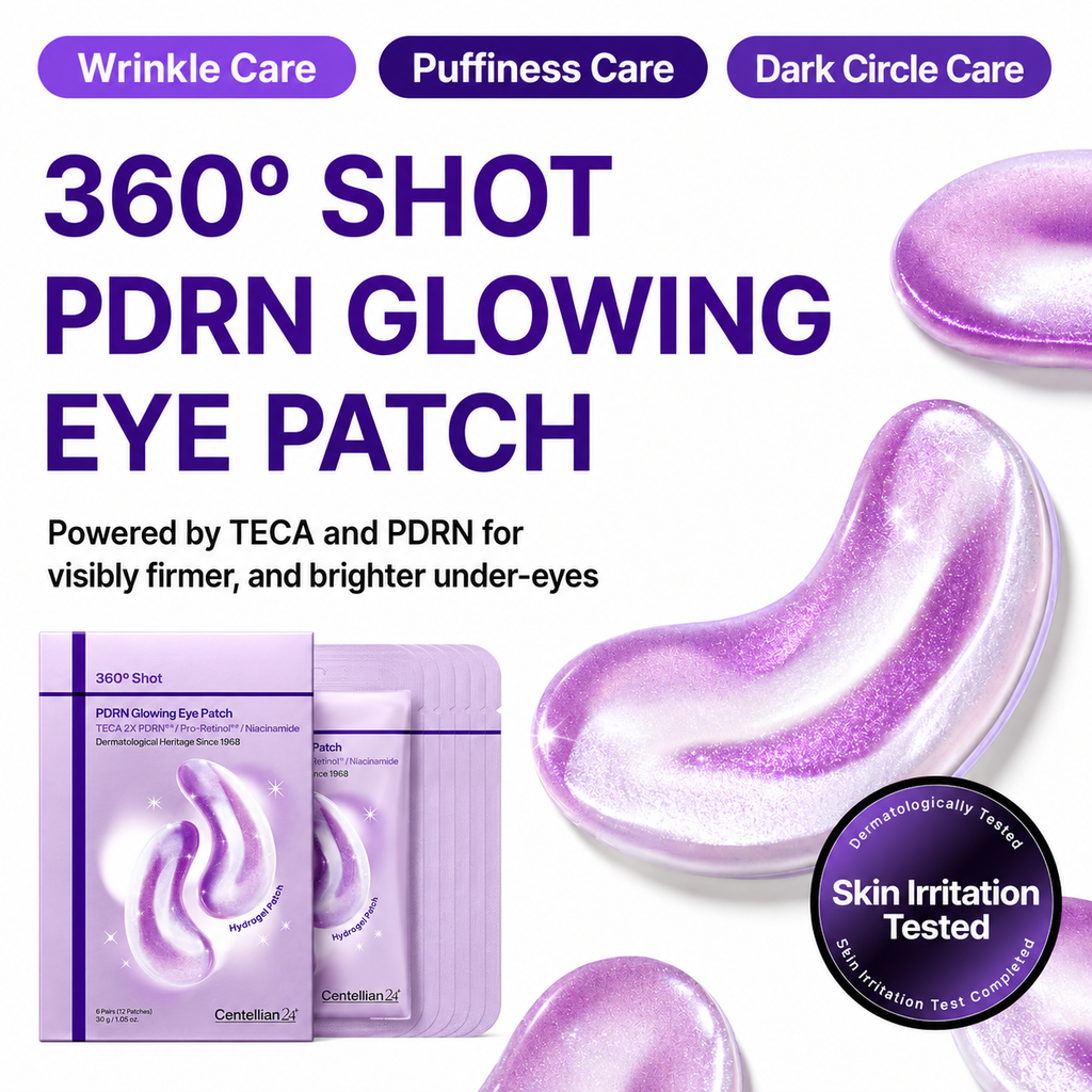 360º Shot PDRN Glowing Eye Patch, 6 pairs
