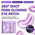 360º Shot PDRN Glowing Eye Patch, 6 pairs