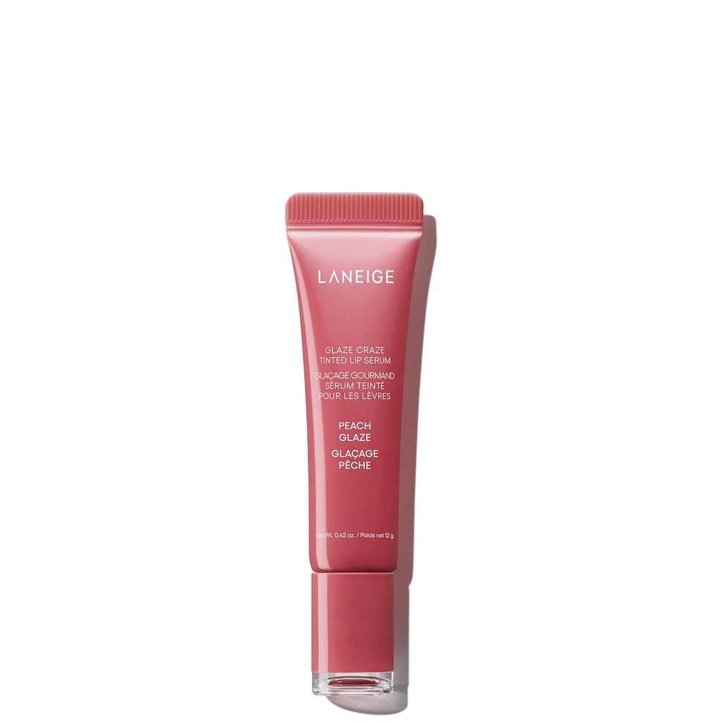 LANEIGE – Glaze Craze Tinted Lip Serum (Peach Glaze), 12g