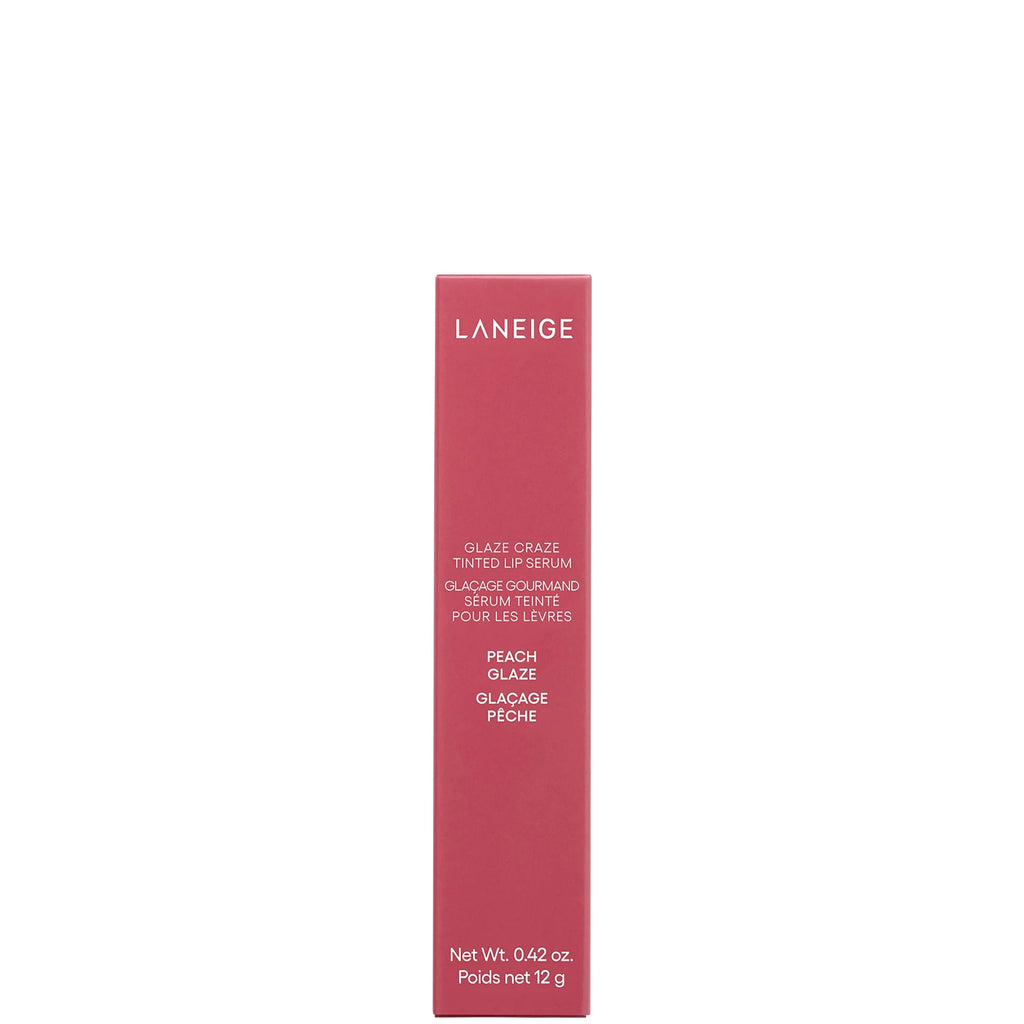 LANEIGE – Glaze Craze Tinted Lip Serum (Peach Glaze), 12g