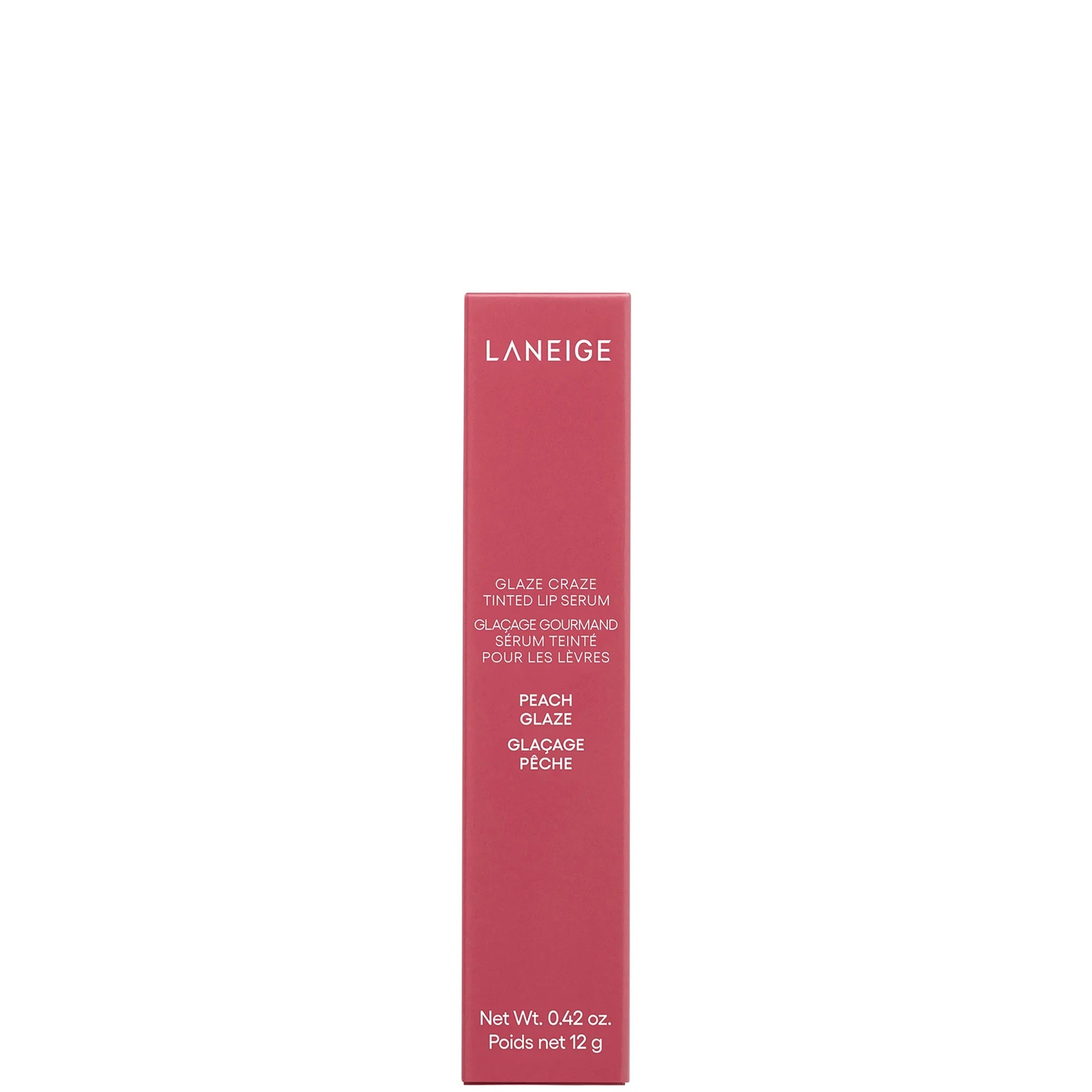 LANEIGE – Glaze Craze Tinted Lip Serum (Peach Glaze), 12g