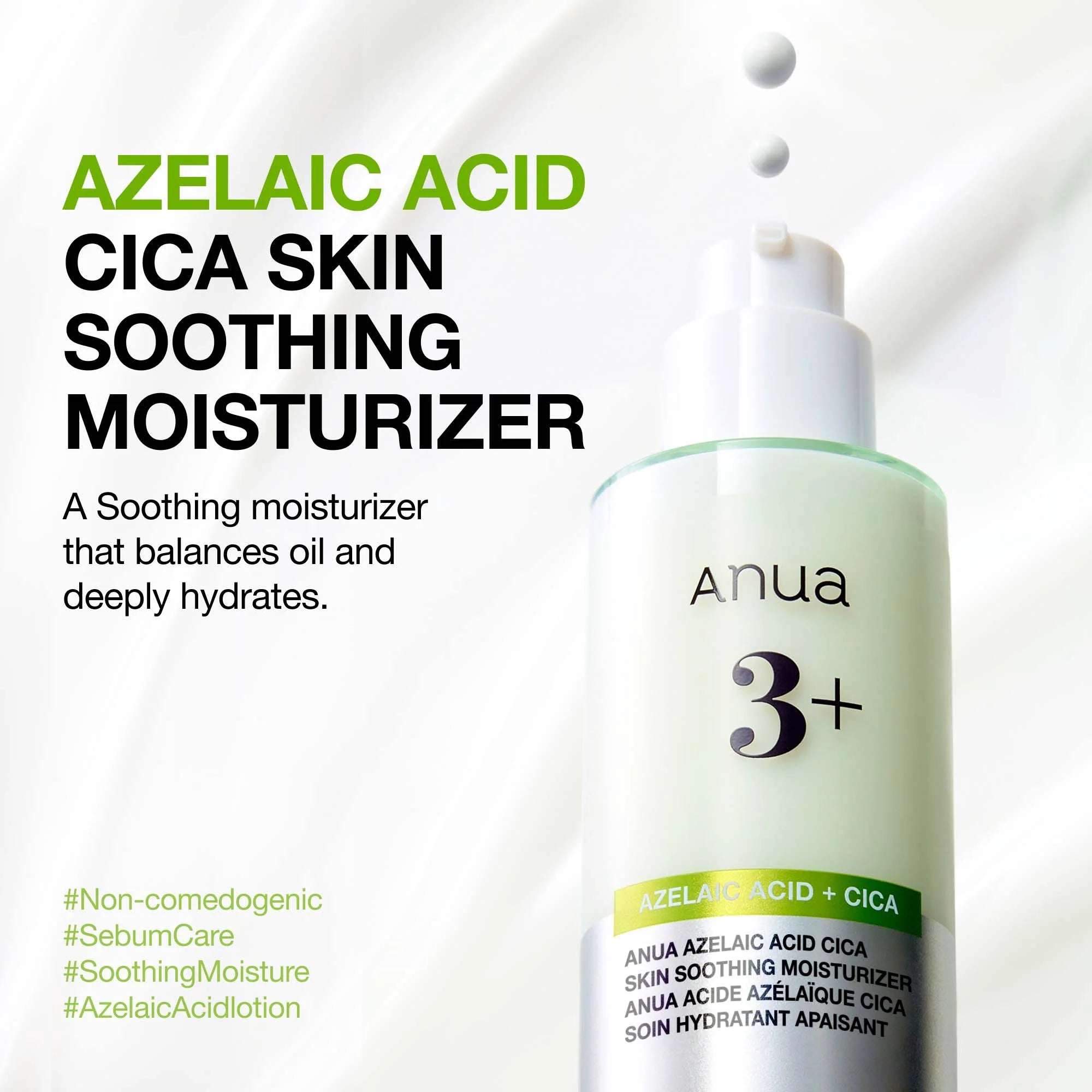 Azelaic Acid Cica Skin Soothing Moisturizer, 100ml