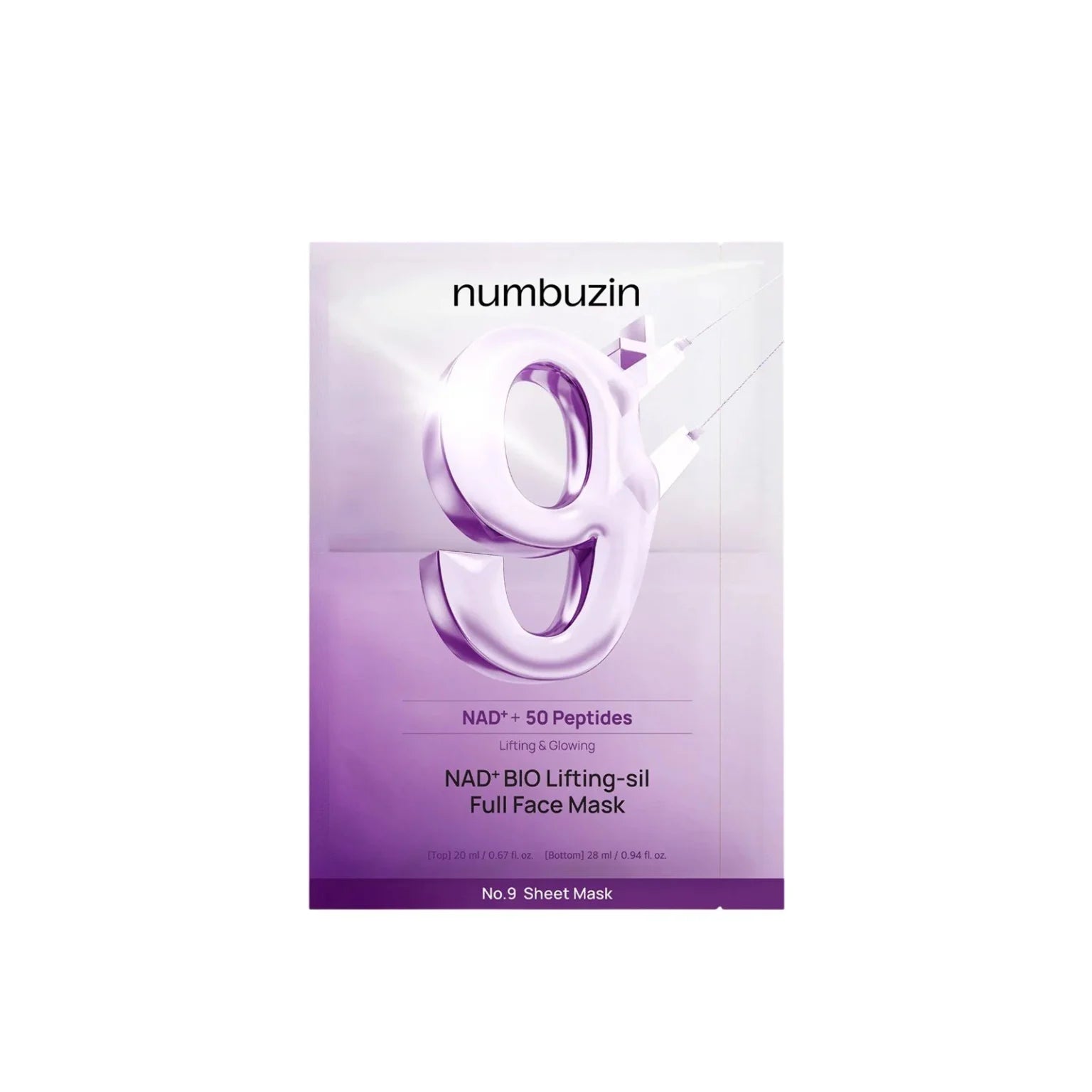 No.9 NAD Bio Lifting Full Cover Facial Mask 26 ml